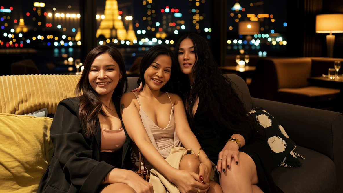 Venus, Mimi, and Pranee -- three ID-verified Asian goddesses from Asian Money Mistress